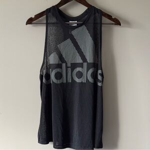 ADIDAS PERFORMANCE MAGIC LOGO RACER BACK TANK BLACK SIZE LARGE